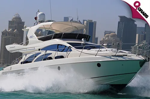 For QR900, Enjoy a 3-Hour Yacht Cruise on a Deep Impact 360TE OR for QR1750 Enjoy a 2-Hour Yacht Cruise on an Azimut 50! (QR1800/QR3500 Value)